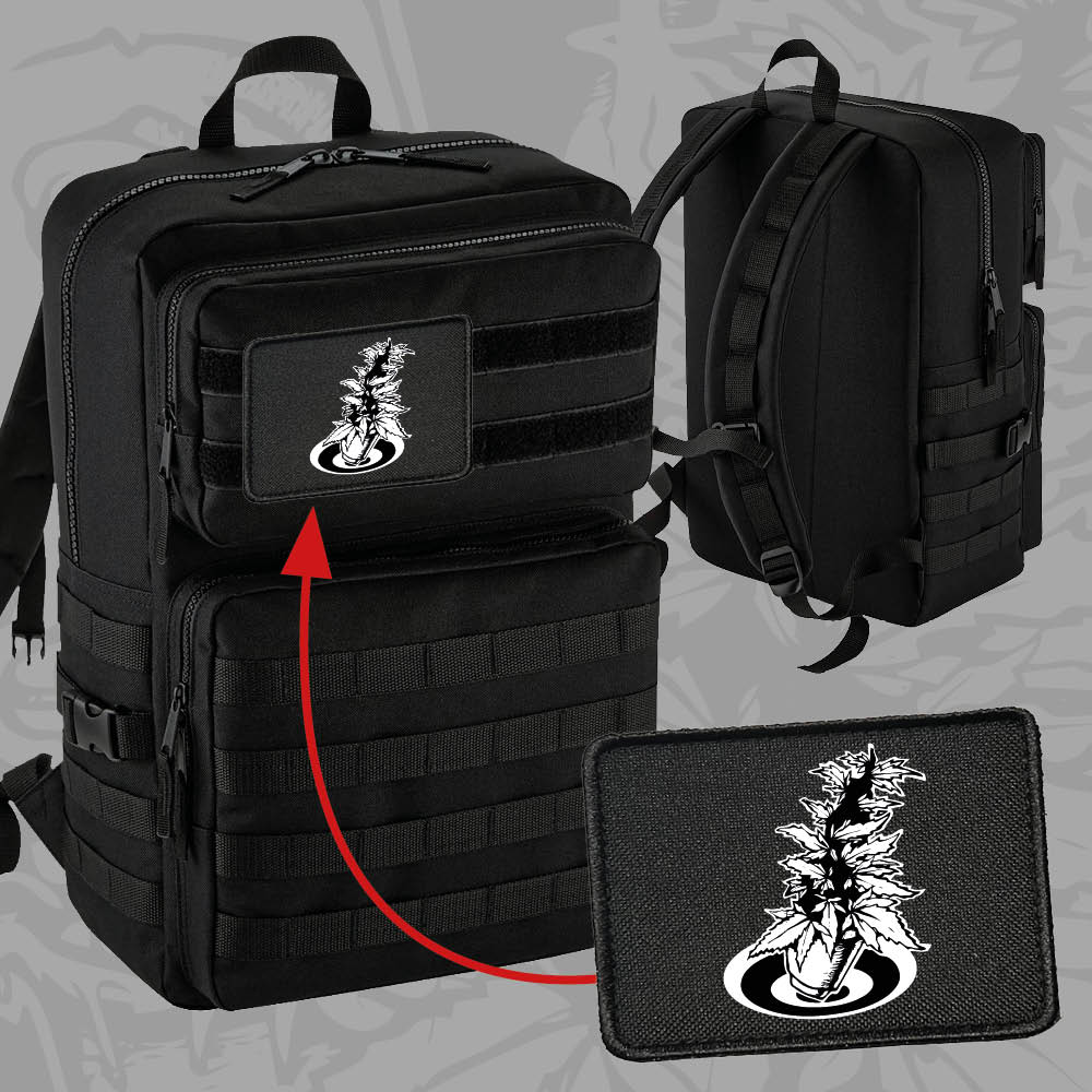 Batoh s vyměnitelnými patchemi -25L